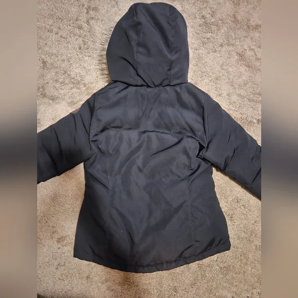 Hollister Black Puffer Jacket with Faux Fur Hood - Picture 2 of 5